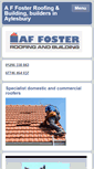 Mobile Screenshot of affosterroofing.co.uk